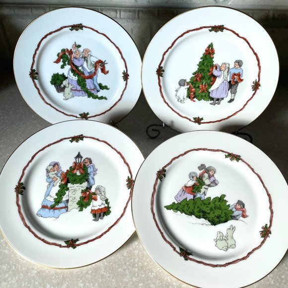 Fitz And Floyd Christmas Plates